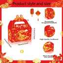 C L cooper life 12pcs Chinese New Year Party Gift Treat Boxes Happy Chinese New Years Party Gift Boxes for 2026 Lunar New Year of The Horse Theme Spring Festival Supplies