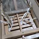 JONATHAN Y BSL1200A-SET2 Porto Modern Coastal Tub Roped Acacia Wood Outdoor Bar Stool with Cushions and Armrests Modern, Coastal, Contemporary, Rustic, Garden Room, Patio, Beige/Light Teak (Set of 2)