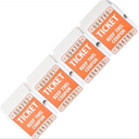 Pack Of 10 L LIKED 200 Raffle Tickets, 50/50 Double Roll Tickets for Event, Raffles, Carnival, Door Prizes and Class Reward (Orange)