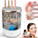 Electric Makeup Brush Cleaner Efficient Deep Cleaning and Drying of MmakeUp Brushes Portable Automatic USB Cosmetic Brushes Cleaner Tool for All Size Beauty Makeup Brush Set(Grey)