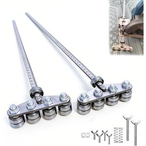 Positioning Calipers for Circular Saw,2 Pack 23.6 Inch and 31.5 Inch for Precise Measurement Guide Rail,Rip Cut Circular Saw Guide Adjustable Positioning Calipers for Woodworking Positioning Cutting