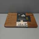 Extra Large Bamboo Cutting Board Set Over Sink Nice Solid Thick Wood Juice Groove Chopping Board Big Best Hardwood Counter Organic Vegetable Kitchen Gadgets Apartment Essentials(17.5" x 12" x 0.8")