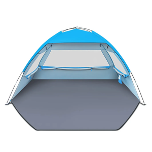 Gorich Beach Tent Sun Shelter  with UPF 50＋ UV Protection, Lightweight & Easy Setup Beach Shade Canopy, Portable Beach Shade Tent Beach Cabana 260CMx165CMx150CM(H)