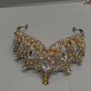 Unicra Silver Princess Crown Quinceanera Tiara Bridal Wedding Rhinestone Crowns for Women (Gold)