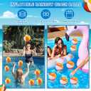Tanlade 36 Pcs Beach Pool Party Favors Water Guns Bulk 4.72/6/12 Inches Inflatable Rainbow Beach Balls Water Squirters for Kids Summer Theme Party Favor Pool Toys(4.72)