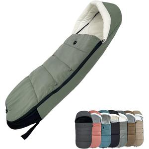 Universal Pushchair Footmuff for Babyzen YOYO/YOYO2 & Bugaboo, Waterproof Fabric Base, Easy-Clean, Warm Foot Cover for Strollers (Olive)