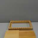 Expandable Pot Lid Organizer, Bamboo Pot and Pan Organizer for Under Cabinet, 16" to 28" Adjustable Length and 10 Dividers