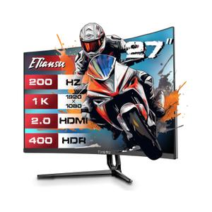 27" FHD 200Hz Curved Gaming Monitor,1ms FreeSync Premium,120%sRGB,HDR400