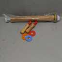 Rolling Pin with 4 Adjustable Thickness Rings and Long Handle 13.6 Inch Wooden Dough Roller for Baking, Dough, Cookie, Cake, Fondant, Pizza and Pie Crust