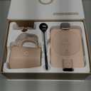 Coffee Mug Warmer & iKago Mug Set, Accurate Temperature Control Smart Heated Mug for Desk, Electric Coffee Warmer with Auto Shut Off & Real-Time Temp Display, Gifts for Men Women, 15oz Ceramic Mug (Pink)