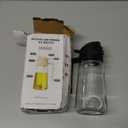 Aovdy 16oz/ 470ml Glass Olive Oil Sprayer for Cooking - 2 in 1 Olive Oil Dispenser Bottle Spray and Pour for Kitchen Gadgets Cooking Air Fryer Salad BBQ (Black)