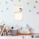 Baby's First Year Calendar with Stickers - 1st Year Tracker and Memory Book for Girls and Boys - Document and Cherish Milestones with Pocket and Drill Free Adhesive Hook