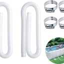 Swimming Pool Replacement Hose,Replacement Hose for Above Ground Pools,59 Long 1.25" Diameter Filter Pump Hose,Compatible with Pump Model 607, 637