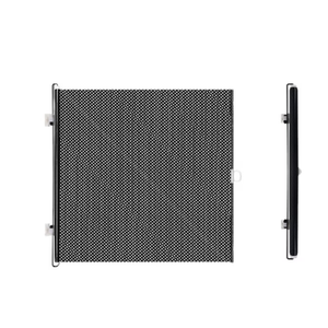 Retractable Baby Gate for Doorways and Stairs, Mesh Safety Gate for Pet, Indoor & Outdoor Use, One-Hand Operation, Easy Installation, 19.69" Tall, 49.2" Wide
