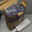 Heated Blanket Electric Throw Size 50''x60'' with 5 Heating Levels, 3 Hour Auto Shut Off, Machine Washable, Flannel & Sherpa Double-Sided Soft Warming Blanket for Couch, Bed, Office - Navy Blue