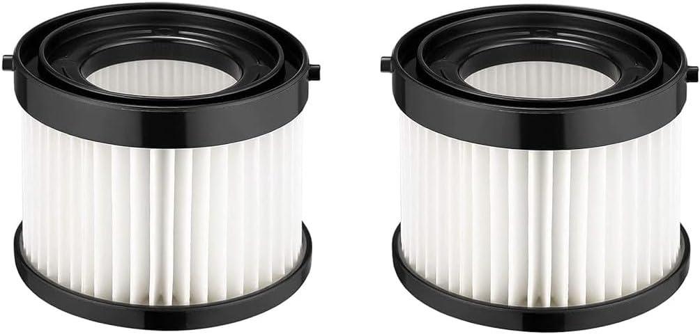 HEPA Dry Filter Compatible with Milwaukee Part Number 49-90-0160, 49-90-1951 for M18 Compact Vacuum Model Number 0882-20 Includes 2 Replacement Filters.