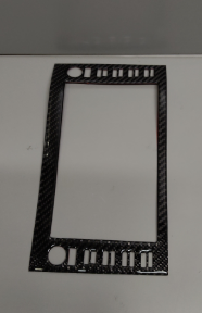 AIRSPEED Carbon Fiber for 2021-2024 Toyota Camry Center Console Navigation Frame Cover Car Interior Trim Accessories, Black, Type A