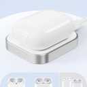 AirPods Pro Charger, Wireless Charging Station for AirPods Pro 3/ Pro 2/Pro, Wireless Charger for Airpods 4 (with Active Noise Cancellation)/ 3rd/ 2rd, White