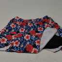 Turnhier Womens Swim Skirt High Waisted Ruffle Tummy Control Tankini Swimsuit Bathing Suit Bottoms with Pockets L