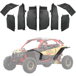 KEMIMOTO Wider X3 Fender Flares, Upgraded Ultra Wide Mud Guards Extended Front and Rear Compatible with 2017-2025 Can Am X3 & Max OEM Replacement #715002973