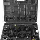 KUNTEC 18pcs Universal Radiator Pressure Tester Vacuum Pump Type Cooling System Kit