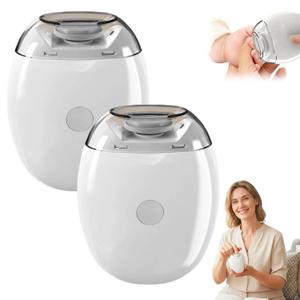 Universal Automatic Fingernail Grinder,Portable Electric Nail Clipper with LED Light and 3 Speeds,360 Silent Auto Fingernail Cutter and Polishing Trimmer for Safe (2 PCS)