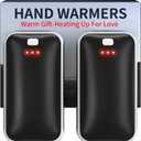 Lerat Hand Warmers Rechargeable 2 Pack, Portable Electric Hand Warmer Max 131, Reusable Slim Pocket Heater Handwarmers, Gifts for Men, Women, Outdoor, Golf, Camping, Hunting Essentials