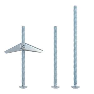 2 x HASWARE Toggle Bolt Zinc Plated Steel and Wing Nut for Hanging Heavy Items on Drywall 3/16 Multi (12 Pack)