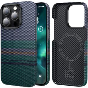 BENKS Aurora ArmorAir Case for iPhone 15 Pro Max 6.7'' Compatible with Magsafe, Built with Dupont Kevlar 600D Fiber, Ultra Slim & Lightweight Minimalist Style Protective Cover