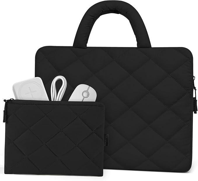 ALLIVE Puffy Laptop Sleeve  Shockproof Laptop Case with Handle – Fits MacBook Air 13 Inch, MacBook Pro 14 Inch, Chromebook Case