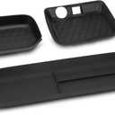 PIFOOG Center Console Storage Organizer Tray Fit for Toyota RAV4 2025 2024 2023 2022 2021 2020 2019 Car Passenger Glove Box Storage Mat Driver Central Insert Trays Interior Accessories Black 3PCS