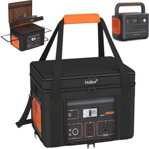 Travel Carry Case for Jackery Explorer 1000 V2,Portable Power Station Storage Bag for Jackery Explorer 1000 with Waterproof Bottom, Side Ventilation Double Layer for Jackery Accessories,Bag Only