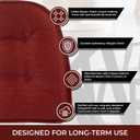 Non-Slip Chair Cushions, Assembled in USA, U-Shaped Skid-Proof Seat Pads for Dining Room, Kitchen, Office, 15"x16"