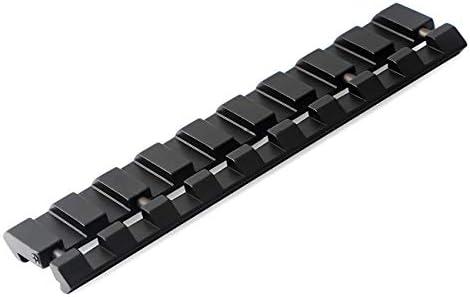 HIGOO 11mm Dovetail to 20mm Picatinny/ Weaver Low Pro Snap-in Rail Adaptor 4 Slot & 9 Slot for Red Dot Reflex Holographic Sight Laser Scope and Other Optics (9 Slot)