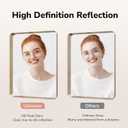 USHOWER Gold Bathroom Mirror 22"x30", Brushed Gold Rectangle Mirror for Over Sink, Aluminum Frame, Anti-Rust, Tempered Glass, Horizontal or Vertical Mounted, Champagne Gold (Neutral Gold)