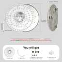 8.7" LED Engine Replacement Upgrade Retrofit Kit for Ceiling Light 3300LM Bright 3CCT 3000K 4000K 6000K 120V 36W, Live & Neutral 2-Wires Connection, Magnetic Easy Mount (cover or globe NOT included)