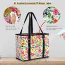 BeeGreen Large Waterproof Reusable Bags Christmas Heavy Duty Shopping Tote for Groceries Pool Gift with Webbing Handles