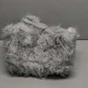 Grey Fluffy Rug for Bedroom, 2'X6' Faux Fur Rug for Runner, Gray Soft Shag Rug for Sofa Couch Cushion, Cozy Shaggy Fuzzy Plush Floor Carpet for Nursery, Cute Bedside Dorm Home Decor Rectangle