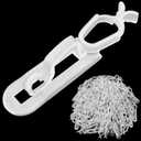 Christmas Light Clips All in One Clips 100Pack, Universal Gutter and Shingle Clip Hooks for Hanging C7, C9 and Mini Lights, Outdoor Xmas Holiday Light Hanger Clips Outside, No Tools Required