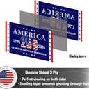 250th Anniversary Flag 3x5 Feet Made in the USA Heavy-duty Polyester Double-sided Three-layer American 250 Years Birthday Flag Suitable for Indoor/Outdoor use Patriotic Decoration for 2026