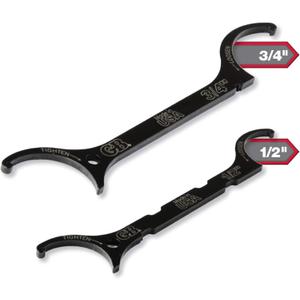 Gardner Bender LNW-KIT Locknut Wrench Kit,  &  Inch., Loosen / Tighten locknuts, Steel Construction fits UL locknuts, 2 Pk. Bundle, Black