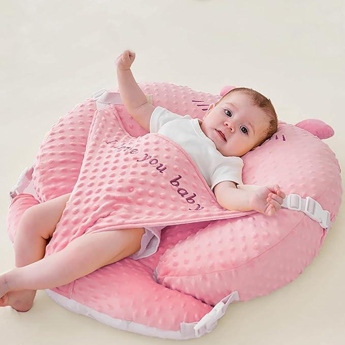 Reflux Pillow for Baby 2025 Original Design Dual-use Feature, Baby Feeding Pillow, Nursing Pillows for Breastfeeding with Breathable Muslin Removable Cover