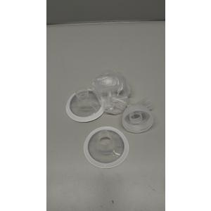 2 Packs 24mm Flange Set, Updated Soft Rim Shield and Wide Mouth Base Connector Pump Parts for Spectra S2 Spectra S1 9 Plus Breastpumps Accessories, 106 Degree Wider Opening Angel