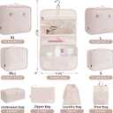 BAGAIL 6 Set/8 Set/10 Set Packing Cubes Various Sizes Packing Organizer for Travel Accessories Luggage Carry On Suitcase
