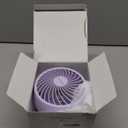 Gaiatop Desk Fan, 5-Inch Portable Electric Table Desktop Air Circulator Fans, Small but Powerful with 3 Speed 360° Adjustable Tilt for Cooling Home Dorm Office Bedroom Bathroom Kitchen, Purple