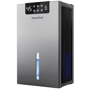 KeepGlad Dehumidifier, 98OZ Dehumidifiers for Home(1000sq.ft), Humidity Display Dehumidifier for Basement Bathroom Bedroom, Auto Shut Off, Washable Filter, Drain Hose, Timer, 7 Ambient Lights, Gray