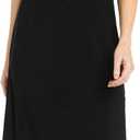 R&M Richards Women's 2-Piece Sheer Jacket Dress Set - Beaded Trim & 3/4 Sleeves - Cocktail, Party & Formal Occasions (Black, M)