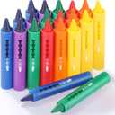 Crtiin 18 Pieces Bath Bathtub Crayons Washable Easy Clean Bathtime Crayons Colorful Bathtub Shower Markers Toys Bath Paint for Toddlers Kids