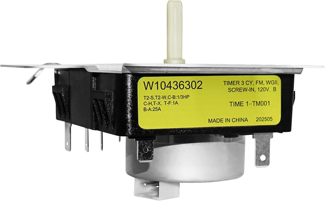 W10436302 WPW10436302 Dryer Timer Compatible with Whirlpool Kenmore Amana Dryer Replaces 4446791 AP6021392 PS11754716 EAP11754716