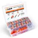 Zhushan 70 PCS Lever Wire Connectors Nuts -2/3 Conductors Quick Connect Compact Splicing Wire Connectors Suitable for 28-12 AWG Wire Types Included 15 PCS Fixed Base and 15 PCS Screws
